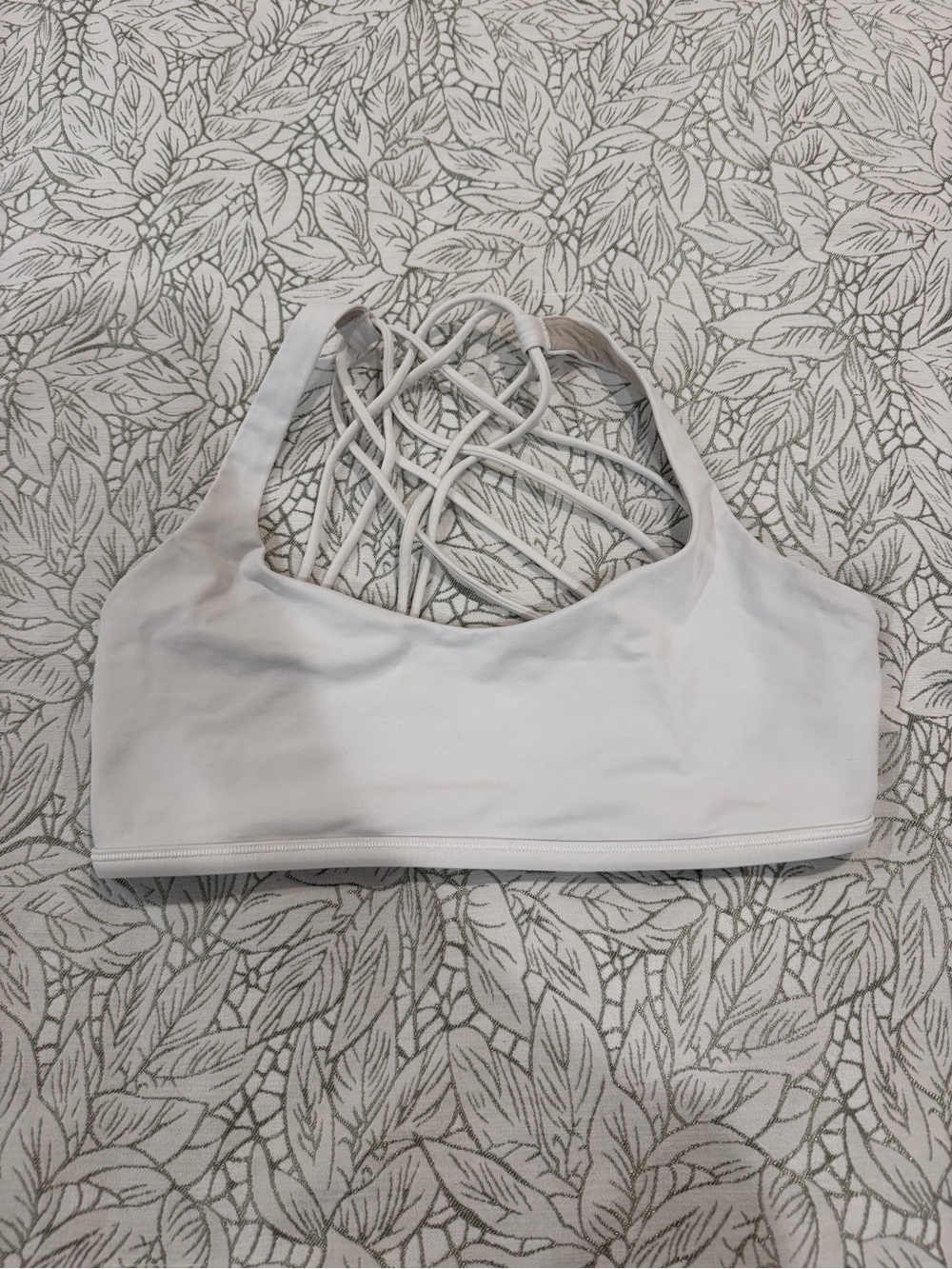 lululemon athletica White Strappy Back Sports Bra